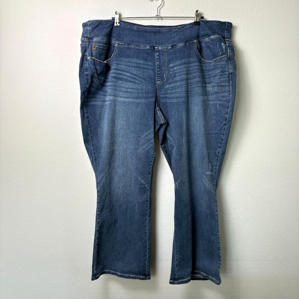 Belle by Kim Gravel TripleLuxe Denim Jeans Plus Petite 28 28WP Bootcut A612815